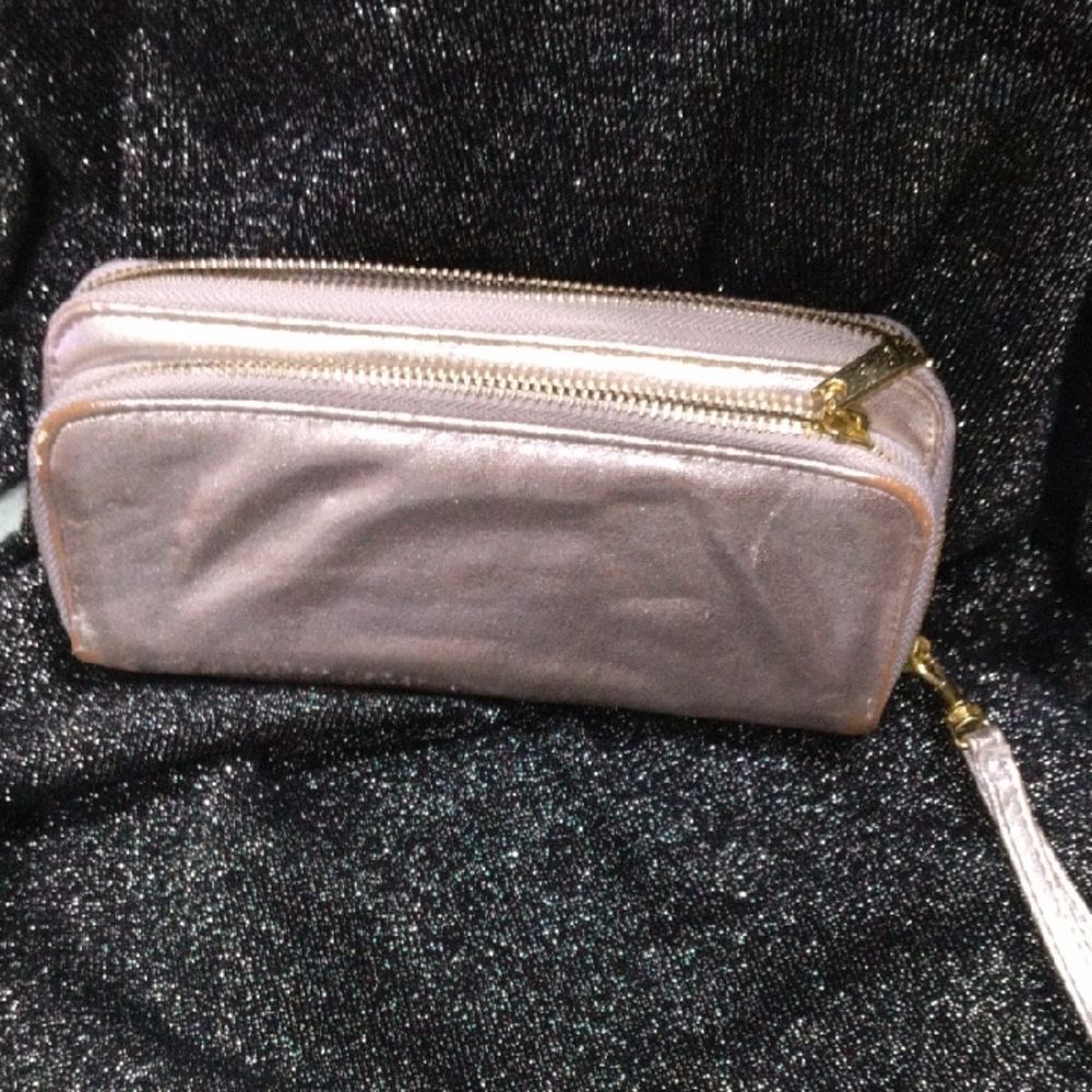 Elegant Metallic Clutch Wallet
